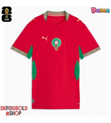 Marokko Hjemmebanetrøje Dame VM 2026 Kort ærmer